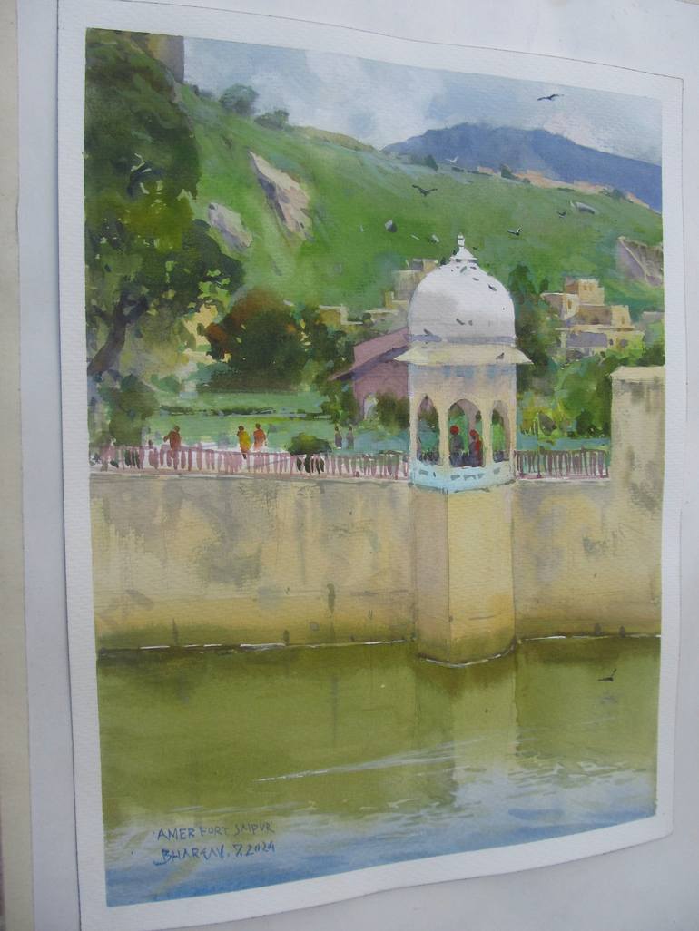 Original Realism Landscape Painting by Bhargavkumar Kulkarni