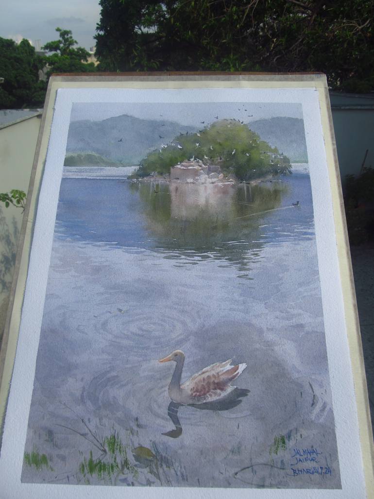 Original Romanticism Landscape Painting by Bhargavkumar Kulkarni