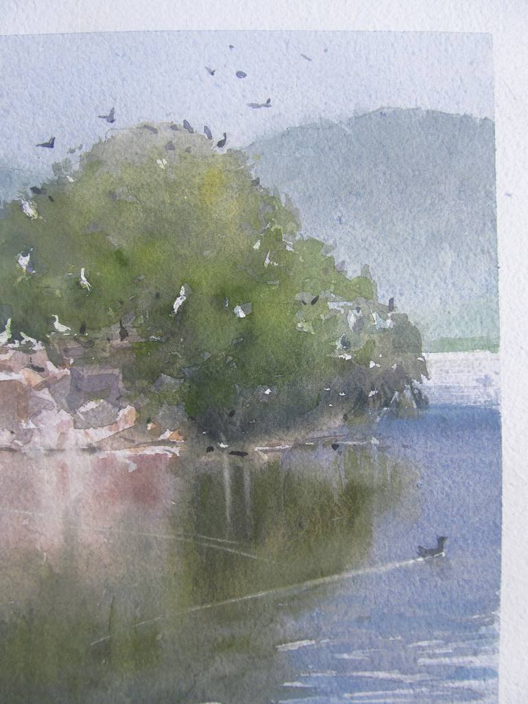 Original Romanticism Landscape Painting by Bhargavkumar Kulkarni