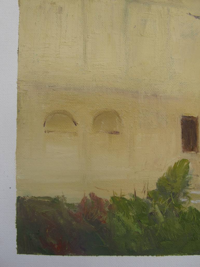 Original Impressionism Architecture Painting by Bhargavkumar Kulkarni