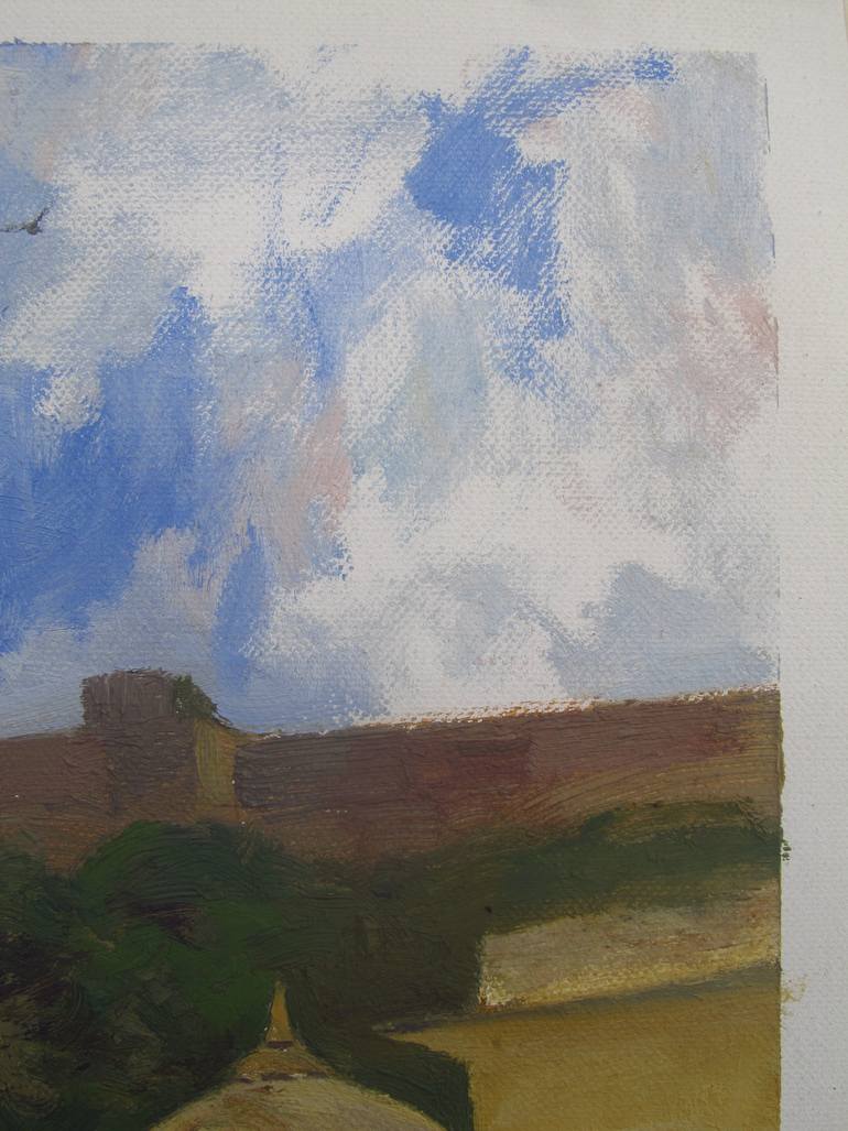 Original Impressionism Architecture Painting by Bhargavkumar Kulkarni