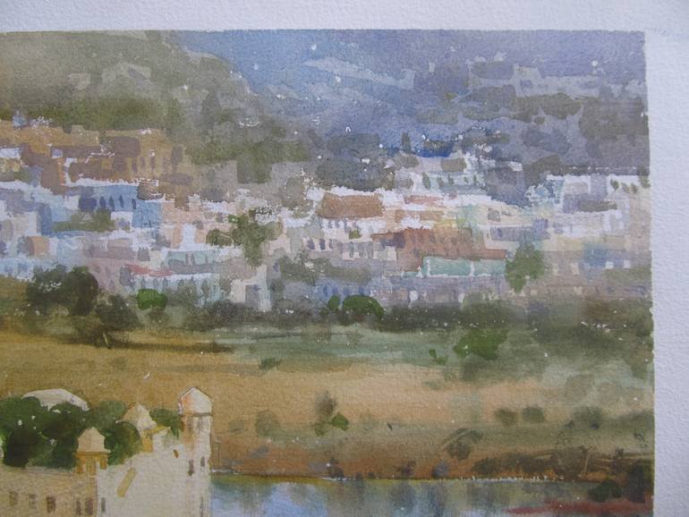 Original Realism Landscape Painting by Bhargavkumar Kulkarni
