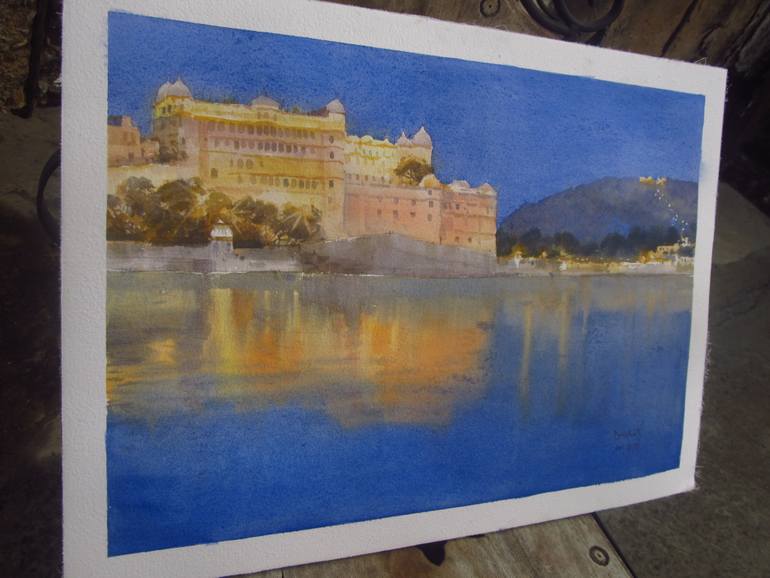 Original Realism Landscape Painting by Bhargavkumar Kulkarni