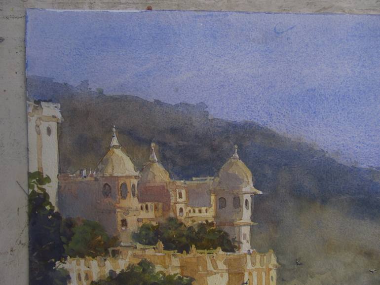 Original Realism Landscape Painting by Bhargavkumar Kulkarni
