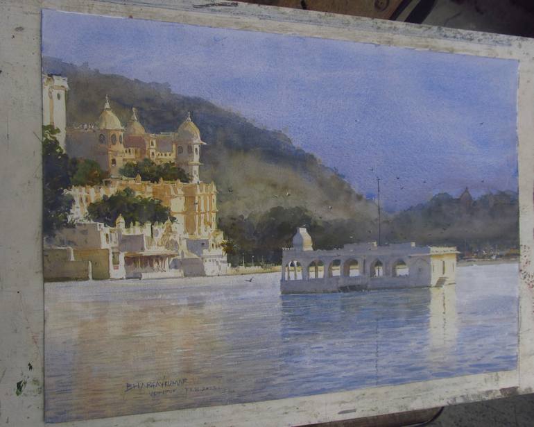 Original Realism Landscape Painting by Bhargavkumar Kulkarni