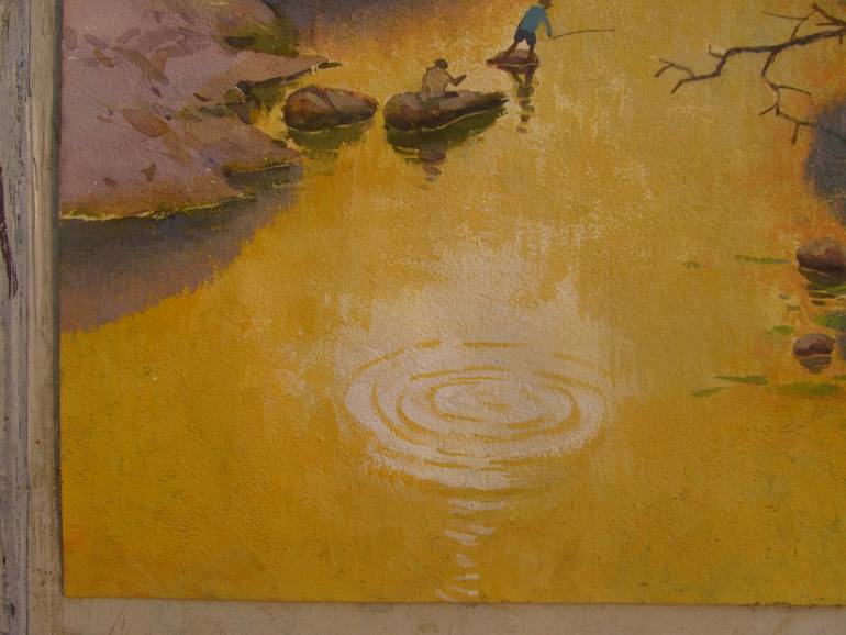 Original Realism Landscape Painting by Bhargavkumar Kulkarni