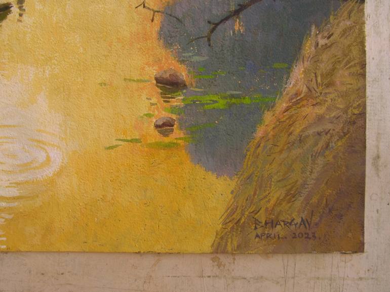 Original Realism Landscape Painting by Bhargavkumar Kulkarni