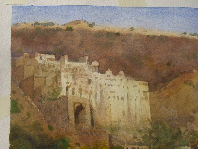 Original Realism Landscape Painting by Bhargavkumar Kulkarni