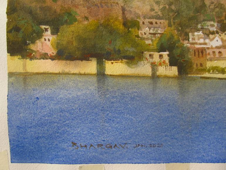 Original Realism Landscape Painting by Bhargavkumar Kulkarni