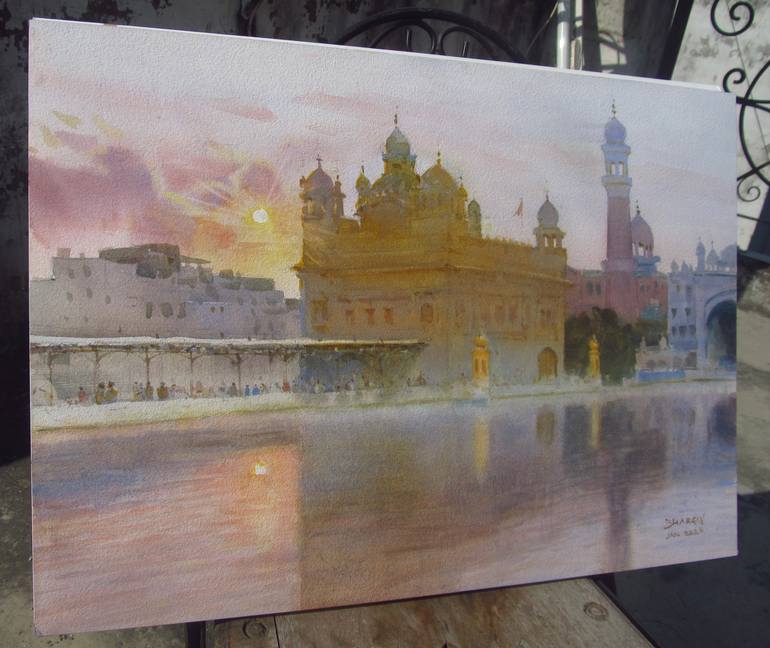 Original Impressionism Landscape Painting by Bhargavkumar Kulkarni