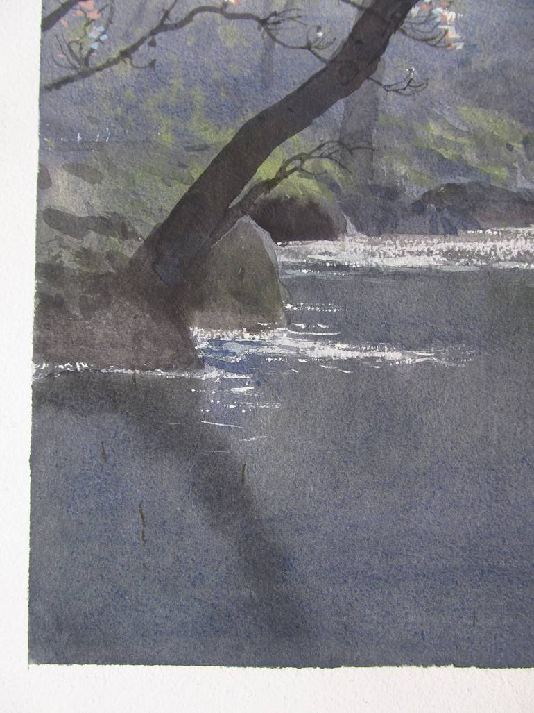Original Impressionism Landscape Painting by Bhargavkumar Kulkarni