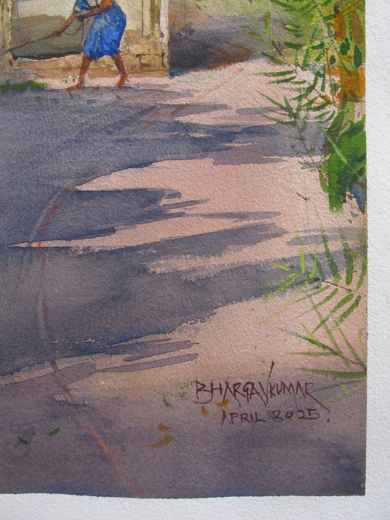Original Realism Landscape Painting by Bhargavkumar Kulkarni