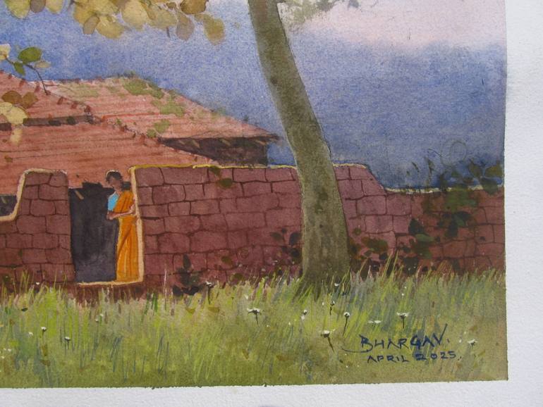 Original Realism Landscape Painting by Bhargavkumar Kulkarni