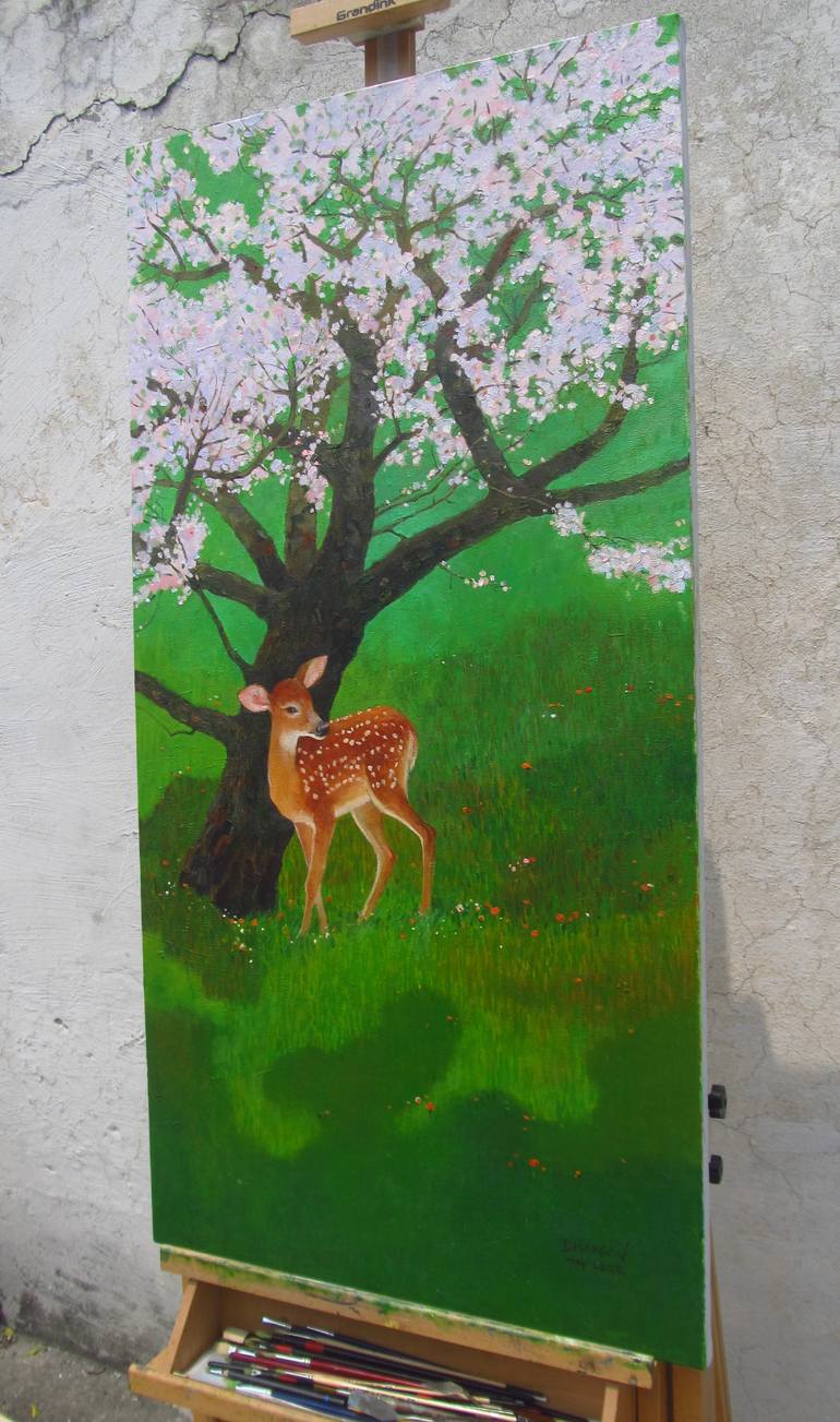 Original Impressionism Landscape Painting by Bhargavkumar Kulkarni