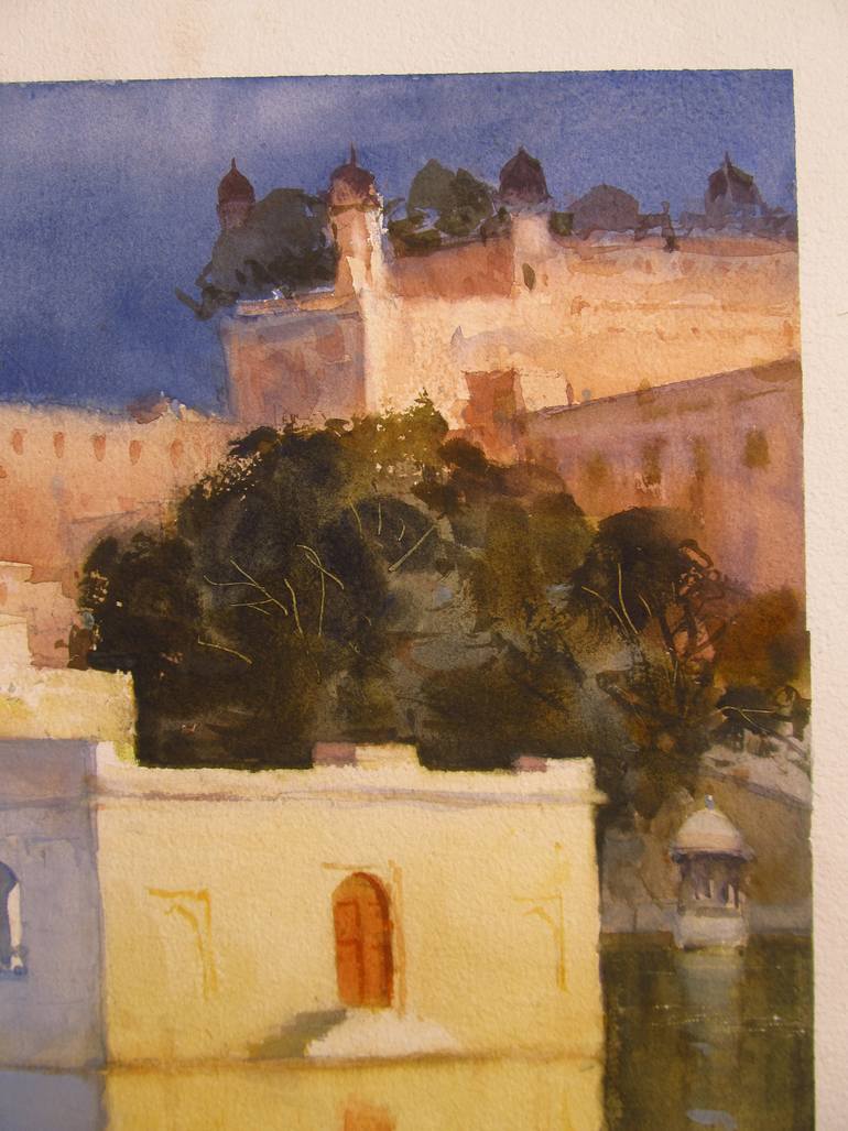 Original Realism Landscape Painting by Bhargavkumar Kulkarni