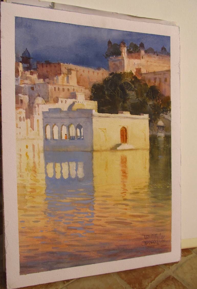 Original Realism Landscape Painting by Bhargavkumar Kulkarni