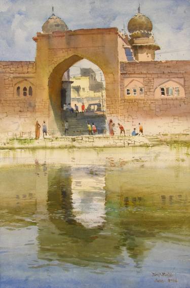 Original Impressionism Places Paintings by Bhargavkumar Kulkarni