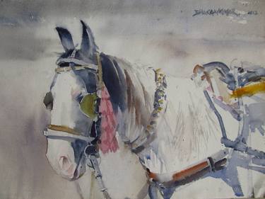 Print of Horse Paintings by Bhargavkumar Kulkarni