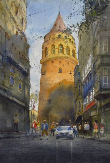 Original Fine Art Cities Paintings by Bhargavkumar Kulkarni