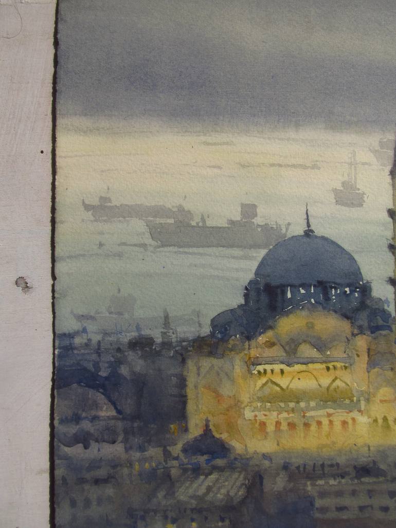 Original Impressionism Cities Painting by Bhargavkumar Kulkarni