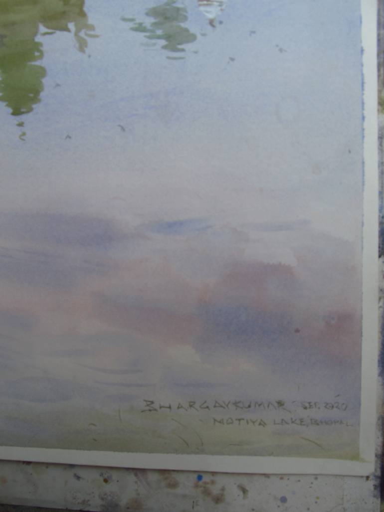 Original Impressionism Architecture Painting by Bhargavkumar Kulkarni