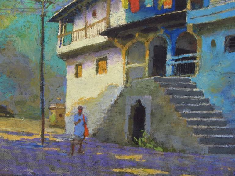 Original Contemporary Rural life Painting by Bhargavkumar Kulkarni