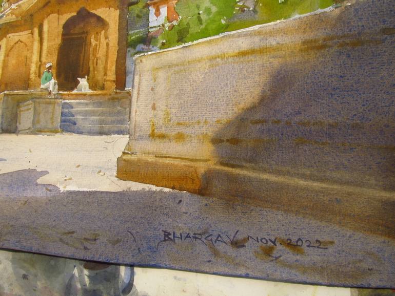 Original Contemporary Landscape Painting by Bhargavkumar Kulkarni