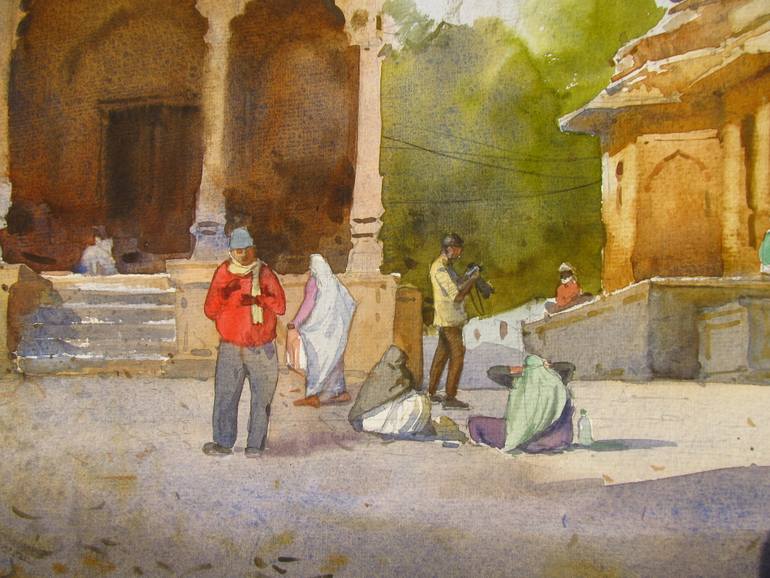 Original Contemporary Landscape Painting by Bhargavkumar Kulkarni