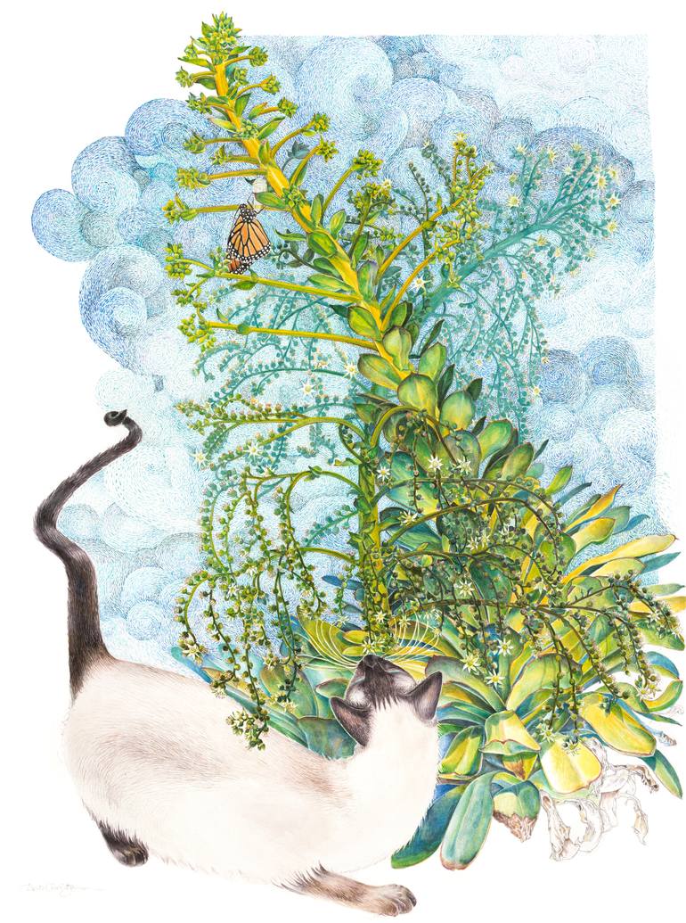 Print of Fine Art Animal Paintings by Dorte Christjansen