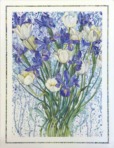 Original Floral Paintings by Dorte Christjansen