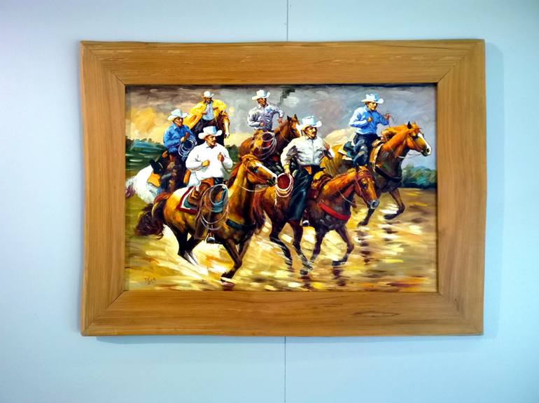 Original Conceptual Horse Painting by Timm Kurtz