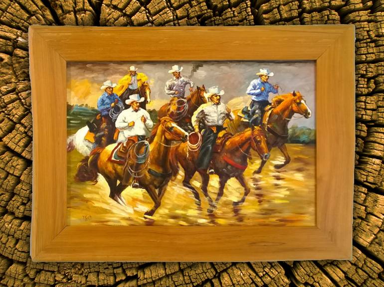 Original Conceptual Horse Painting by Timm Kurtz