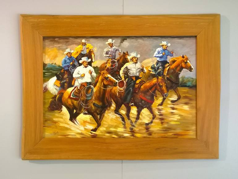 Original Conceptual Horse Painting by Timm Kurtz