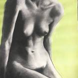 Nude in lime Green by Michelle Key