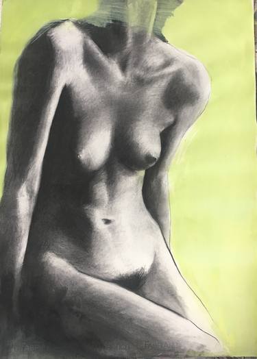 Original Nude Drawing by Michelle Key