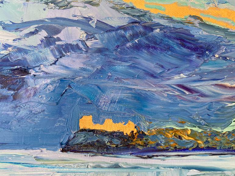 Original Impressionism Seascape Painting by Liudmila Sun