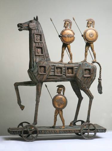 Original Figurative Horse Sculpture by Sergey Serezhin