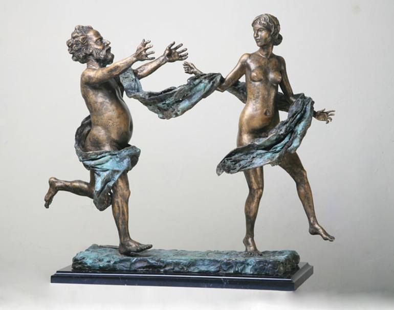 Original Figurative Love Sculpture by Sergey Serezhin