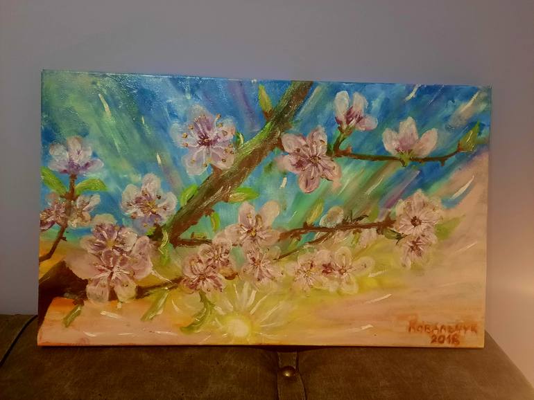 Original Impressionism Floral Painting by Iryna Koval'Chuk