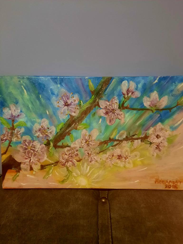 Original Impressionism Floral Painting by Iryna Koval'Chuk