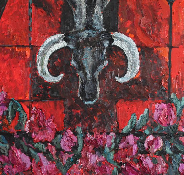 Original Abstract Expressionism Animal Painting by Lena Done