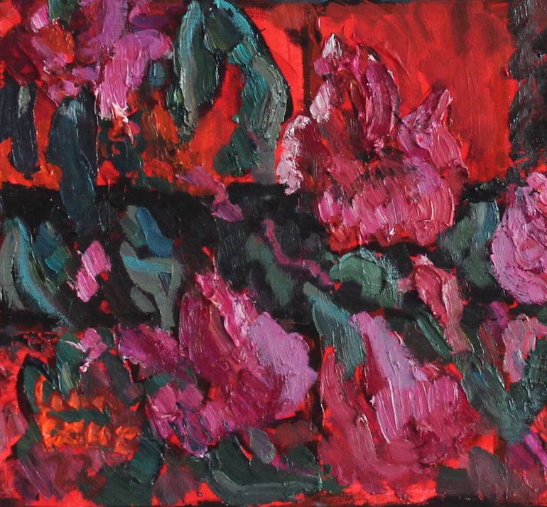 Original Abstract Expressionism Animal Painting by Lena Done