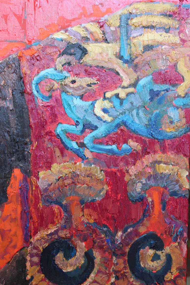 Original Contemporary Animal Painting by Lena Done