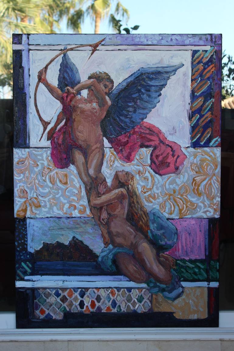 Original Classical mythology Painting by Lena Done