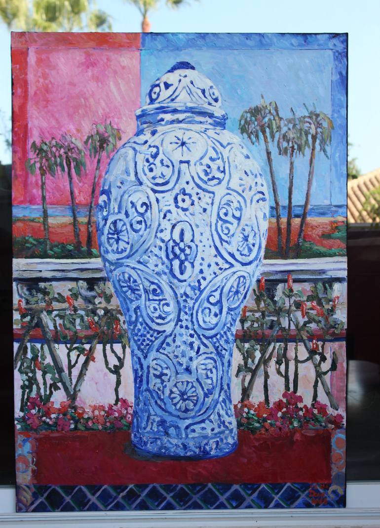 Original Contemporary Garden Painting by Lena Done
