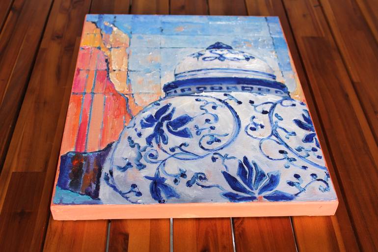 Original Impressionism Still Life Painting by Lena Done