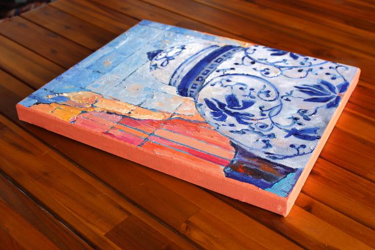 Original Impressionism Still Life Painting by Lena Done
