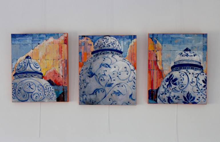 Original Impressionism Still Life Painting by Lena Done