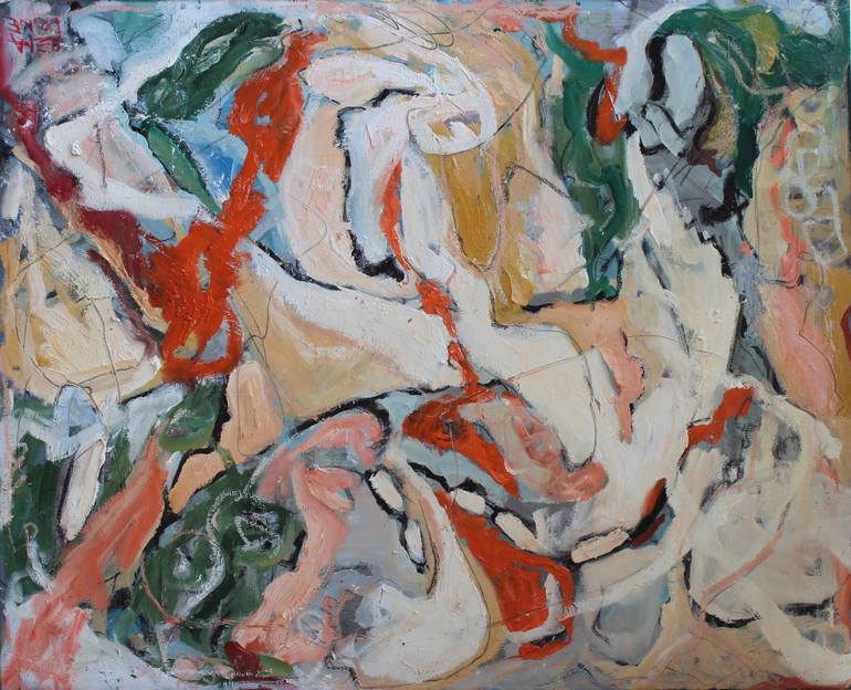 Original Abstract Expressionism Abstract Painting by Lena Done