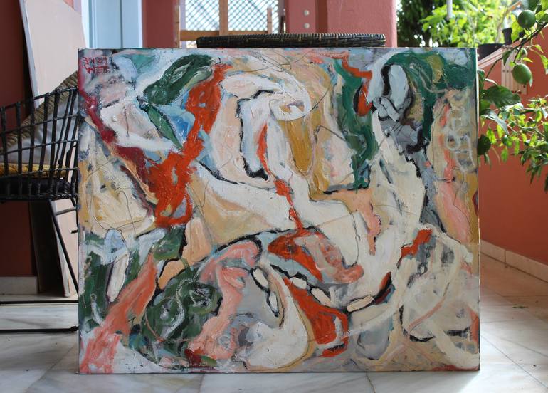 Original Abstract Expressionism Abstract Painting by Lena Done